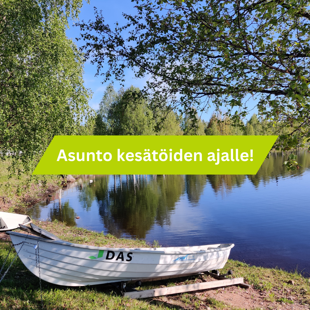 Asunto kesätöiden ajalle!